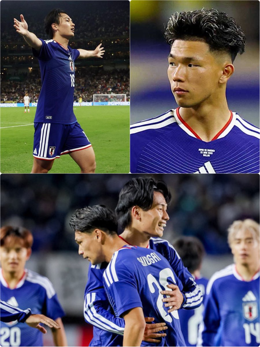 kaigaiSnihon's tweet photo. 🇯🇵6ヶ月ぶりの得点を取った塩貝健人がここからの戦いに抱負🔥

絶対的エースの上田綺世にも宣戦布告💥

『僕のスタイル的になかなか結果が出ないと批判が多いのは分かる。

けど、それはトップトップに行くにはつきものだと思うし僕はこのスタイルを変えるつもりはない。

結果が出ている時に大きいことを言うのは誰でもできると思うので、結果が出ないときでも常に目標は高く持って自分の思ったことを言い続けたいと思っていた。

そして今日6か月くらい点が取れていない状況で久しぶりに点が取れて、身体もメンタル的にも軽くなったし、今回のこの1点はすごい自分にとっても大きい1点になったと思う。

ここの1点で満足するようなところを目指しているわけではないんで、この1点は自分にとってすごく大きかったけどまだまだ上を目指さないといけない。

僕はライバルだと思ってるんですけど、上田綺世選手がああやって3点目を決めてなんか涼しい表情をしてたんで、俺もこの1点で喜んでいる場合じゃない。

もっともっと上手くなって、もっと点を取れるようにならないといけない。』
