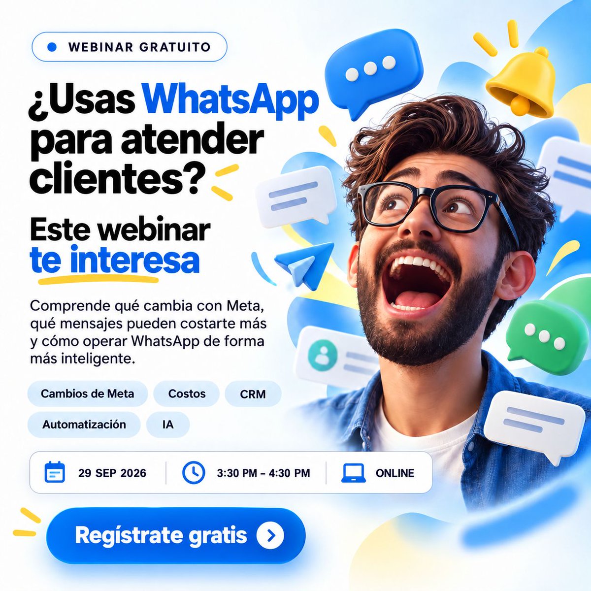 Mauro_Escalante's tweet photo. 𝗗𝗲𝘀𝗱𝗲 𝟭-𝗼𝗰𝘁., 𝗿𝗲𝘀𝗽𝗼𝗻𝗱𝗲𝗿 𝗽𝗼𝗿 𝗪𝗵𝗮𝘁𝘀𝗔𝗽𝗽 𝗽𝘂𝗲𝗱𝗲 𝗲𝗺𝗽𝗲𝘇𝗮𝗿 𝗮 𝗰𝗼𝘀𝘁𝗮𝗿𝘁𝗲 𝗺𝗮́𝘀
https://t.co/MhSz61Noo4
Qué cambia en Meta y cómo preparar tu operación antes de que entre en vigencia.
𝗪𝗲𝗯𝗶𝗻𝗮𝗿 𝗴𝗿𝗮𝘁𝘂𝗶𝘁𝗼
#mikrotik #routeros https://t.co/7WBIatX8yu