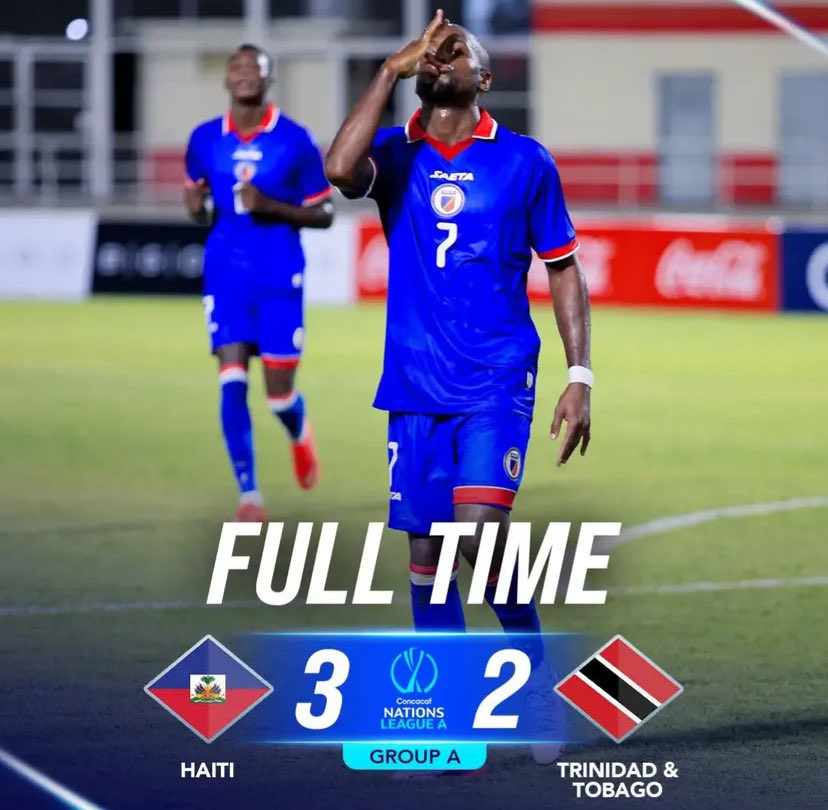 extrainfo509's tweet photo. Entrée réussie pour les Grenadiers !
Haïti entame sa Ligue des Nations par un succès précieux (3-2) contre une équipe de Trinité-et-Tobago accrocheuse. Une belle prestation offensive qui promet pour la suite de la compétition. @fhfhaiti #EIH https://t.co/aIe5tCx9pk