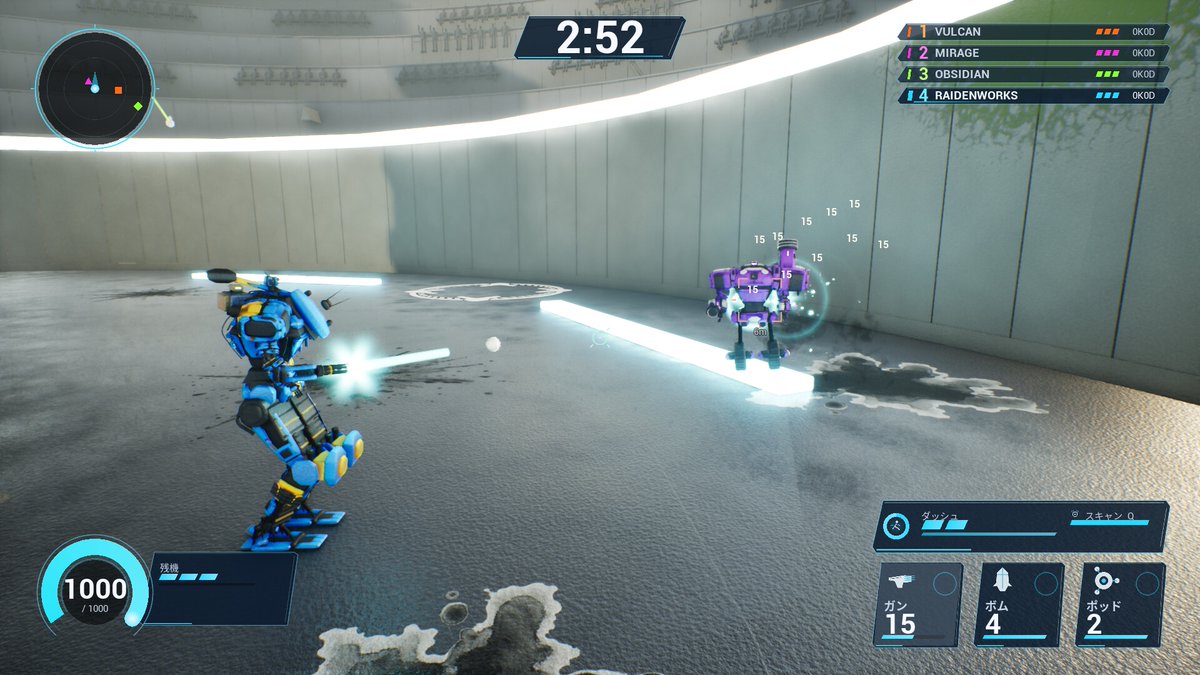 gamespark's tweet photo. 308種類のパーツで自分好みの機体を構築！3Dアリーナロボットアクション『AIGEN ROBO』Steamにて発売―最大4人での対戦・共闘も
https://t.co/X7lYU64wmA https://t.co/0FG3Lgn895