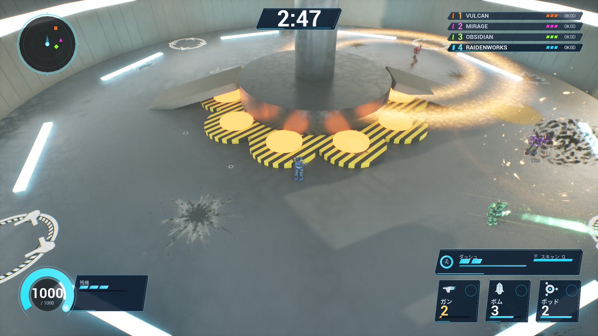 gamespark's tweet photo. 308種類のパーツで自分好みの機体を構築！3Dアリーナロボットアクション『AIGEN ROBO』Steamにて発売―最大4人での対戦・共闘も
https://t.co/X7lYU64wmA https://t.co/0FG3Lgn895