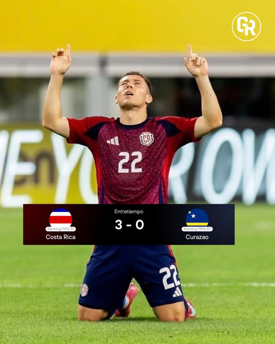 GustavoRocaGOL's tweet photo. ABRAN PASO QUE REGRESÓ EL GIGANTE 🔥🇨🇷

La Selección de Costa Rica está GOLEANDO a la mundialista Curazao 🇨🇼 y está dando un GOLPE EN LA MESA Y DE AUTORIDAD. 

Ya se divirtieron, ahora ha vuelto el GIGANTE DE CENTROAMÉRICA🐐🇨🇷⚠️

#NationsLeague #LigaDeNaciones https://t.co/U7kKmz2Vmp