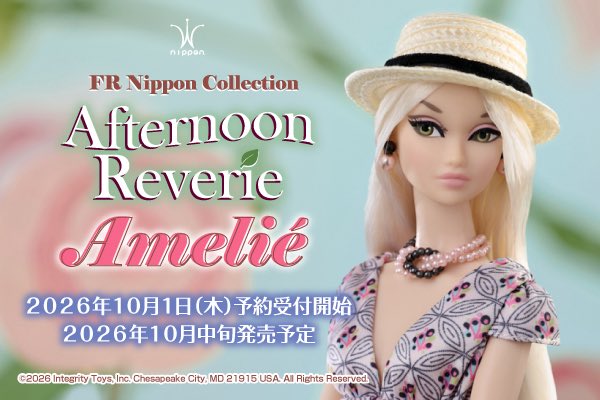 frnippondc's tweet photo. 「Afternoon Reverie Amelie™ Dressed Doll The FR Nippon™ Collection 」
情報公開しました🍃
https://t.co/7m2iiwbQxr
通常ラインとしては12年ぶりにAmelieがカムバック！
Misaki、Yuaも順次情報公開・発売予定です☕️
#FRNippon #Ameliedoll https://t.co/E8gruCAE4K