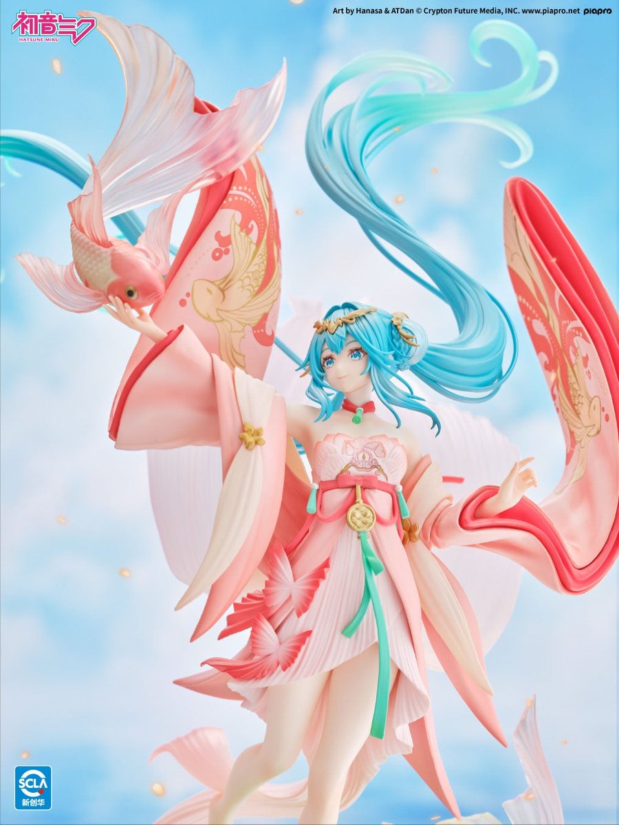 figsoku's tweet photo. 【初音ミク】海洋堂「初音ミク 金魚Ver.」フィギュア

【あみあみ予約開始】
価格44,000円（税込）
2027年6月発売予定
https://t.co/NFGh9K4jTO
#海洋堂 #初音ミク https://t.co/JbBeIaJmNp