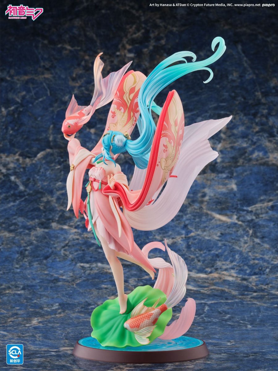 figsoku's tweet photo. 【初音ミク】海洋堂「初音ミク 金魚Ver.」フィギュア

【あみあみ予約開始】
価格44,000円（税込）
2027年6月発売予定
https://t.co/NFGh9K4jTO
#海洋堂 #初音ミク https://t.co/JbBeIaJmNp