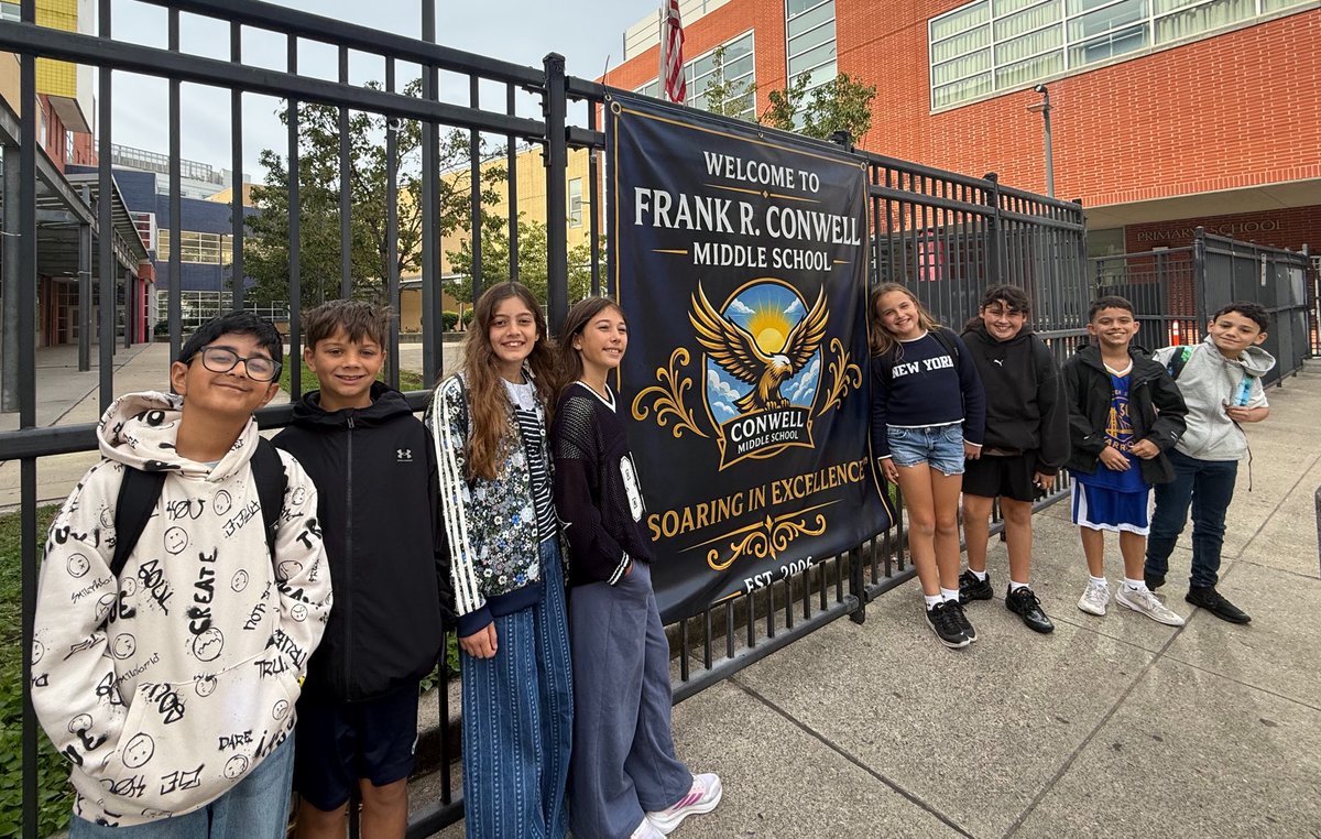 LEOacademies's tweet photo. 🇬🇧 🤝 🇺🇸 A new partnership begins!

This week, eight of our Year 6 pupils spent an immersive day at Frank R. Conwell Middle School #4 in Jersey City - experiencing school life, meeting pupils & staff and sharing ideas across the Atlantic.

What struck us was how much we have in common: a belief in pupil voice, interactive learning, problem-solving, technology and giving young people the confidence to take risks, explore and shape their own learning.

A huge thank you to Principal Richard Stellato and the whole Conwell community for such a warm welcome. We’re excited about where this partnership can take us in the years ahead.

And a special thank you to Grace Kelly & @GoogleForEdu for connecting LEO and Conwell in the first place.

This feels like the beginning of something special. 🌎 🦁 🧡

#WeAreLEO #GlobalEducation #JerseyCity