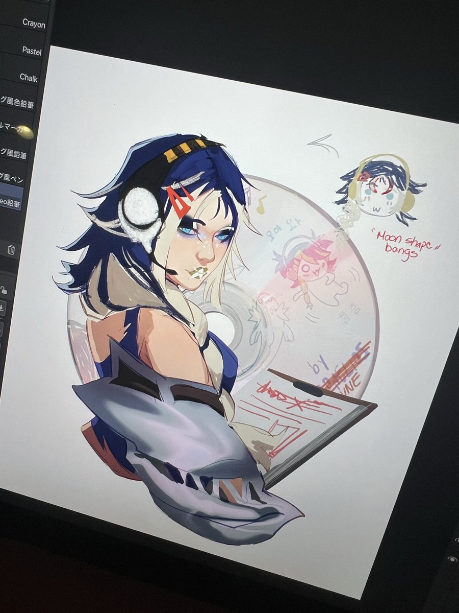 amsisssart's tweet photo. I like this idea that maybe Alune’s bangs are more rounded to resemble her lunar marking 🌟🎶

Here’s my version of her 

#HEARTSTEEL‌ #livemylife #leagueoflegends https://t.co/ecCgYq0Gxi