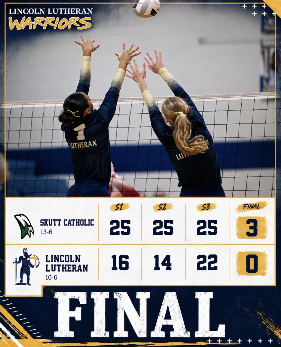 LLWarriorsVB's tweet photo. Final from Omaha https://t.co/CNc1Ys0KHF