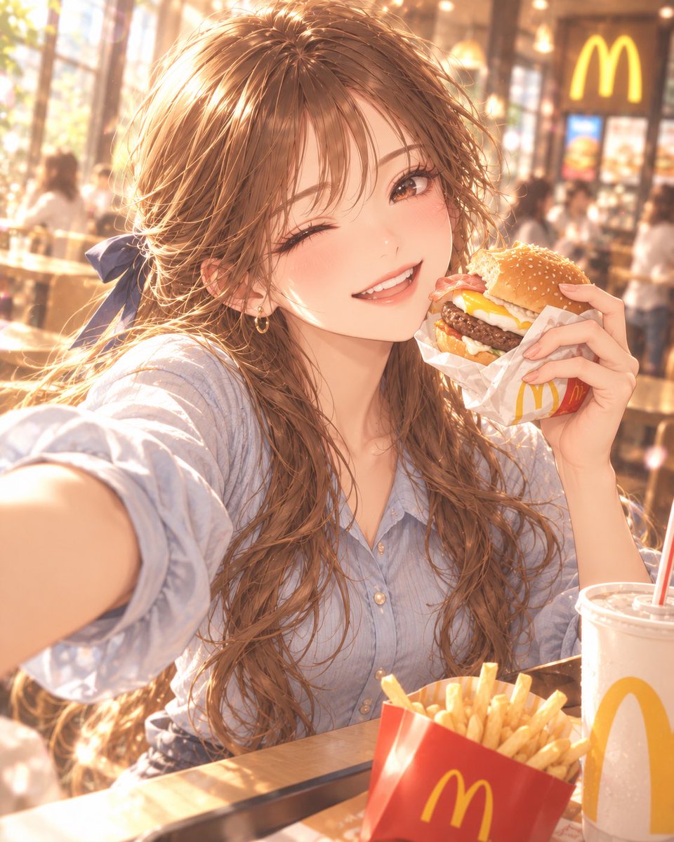 sayuusui's tweet photo. お昼！
蓮くんに写真送ったら、おれもマックにするって😚 https://t.co/3rtfbcmzUi