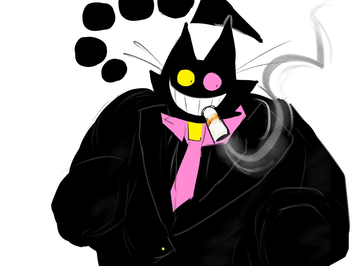 yarr3k3's tweet photo. Been working on something but it looks weird- I won’t finish it, probably…
Anyway have smoking Friend..
#deltarune #frienddeltarune https://t.co/WaFwV4YTOb