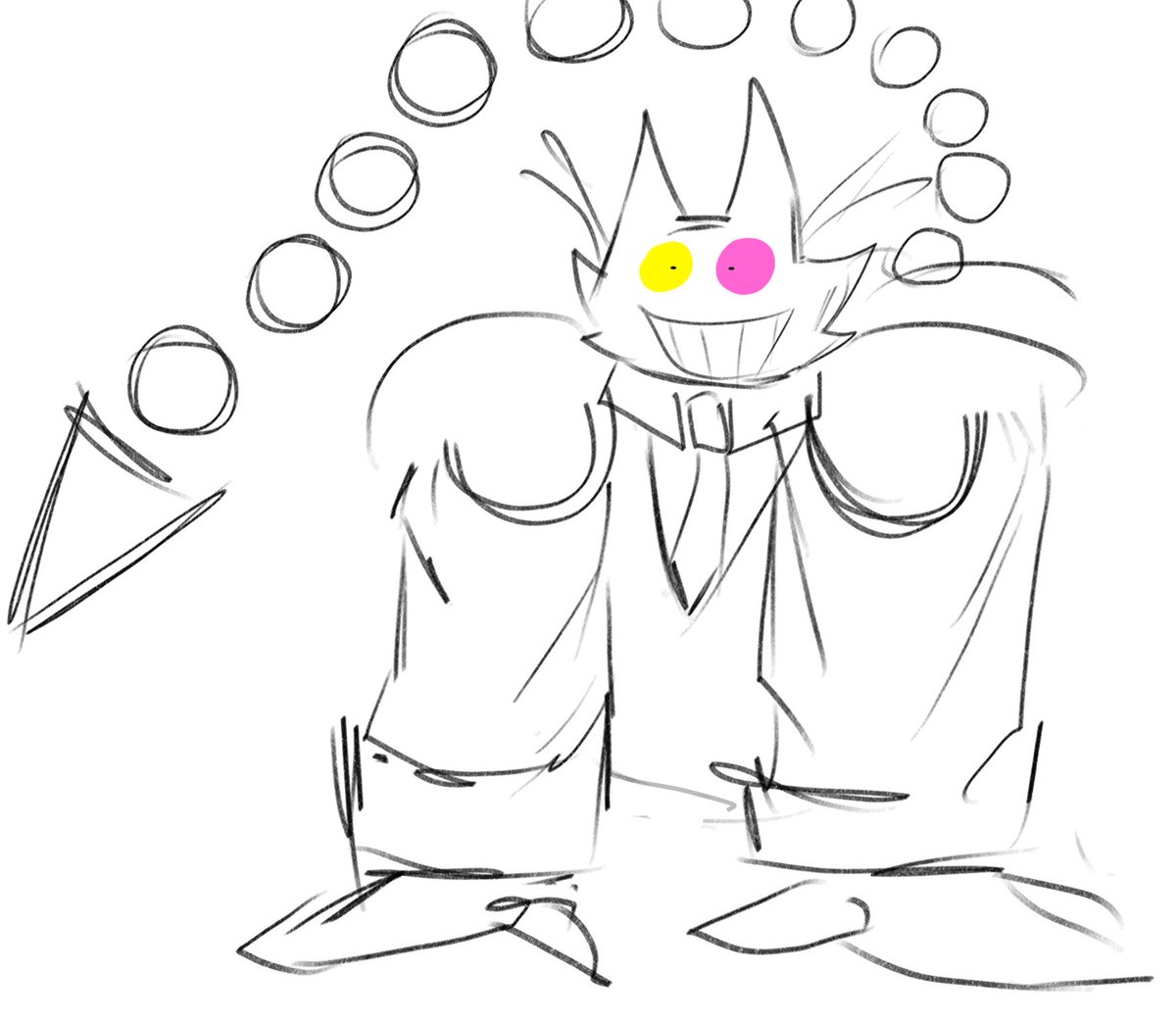 yarr3k3's tweet photo. Been working on something but it looks weird- I won’t finish it, probably…
Anyway have smoking Friend..
#deltarune #frienddeltarune https://t.co/WaFwV4YTOb