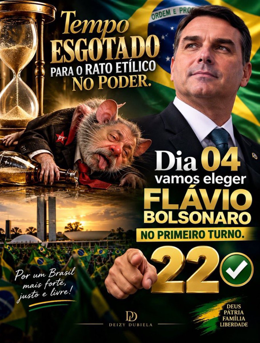 ujuelias's tweet photo. @pfigueiredo08 Vai ser no Primeiro Turno, Flávio Bolsonaro Presidente do Brasil 🙏 https://t.co/LNlesASygr