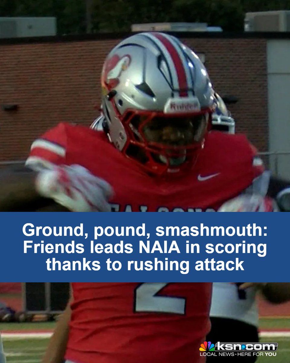 KSNNews's tweet photo. The Friends football team (@FalconsFU) is averaging an astounding 68 points and 450 rushing yards per game through the first four weeks of the season. | @ianrsacks has more at the link in the bio. ⬆️ https://t.co/dum9wrBvj3