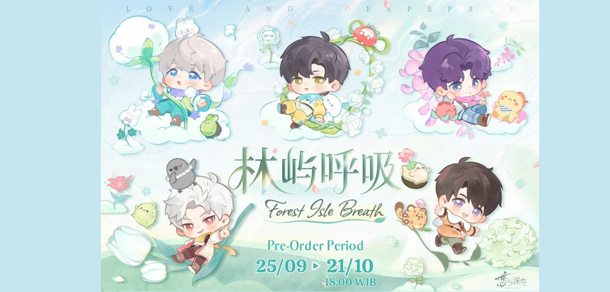fafafuwashop's tweet photo. +.ପ INA GO: Love and Deepspace Official Merchandise September-Oktober; "Witnessed by Deepspace", "Forest Isle Breath", "A Scented Sachet, a Love that Endures" ଓ

⭑.ᐟ Merch LIMITED!!! Perhatikan tanggal end PO per series yang berbeda:
⭑ "Witnessed by Deepspace" & "A Scented Sachet" last PO 2 Oktober 2026, 18.00 WIB
⭑ "Forest Isle Breath" last PO 21 Oktober 2026, 18.00 WIB

❀˖ Order here: https://t.co/mSvPKlehsh
Scented sachet series: https://t.co/1MgSJXZAMu

Mohon membaca seluruh penjelasan berikut sebelum memesan:
⟡ Seluruh penjelasan ketentuan selama berbelanja telah ditulis di https://t.co/xlNZcmwaLO, silahkan dibaca sebelum memesan.
⟡ Semua harga yang tercantum bersih INA (inc: ems, tax, shipping, jasa, packing), exclude ongkir dari Jkt ke rumah masing-masing.
⟡ PO sekitar 200 hari, tidak terhitung waktu kirim dari CN-INA (30-90 hari kerja sejak sampai di gudang CN) atau bisa lebih lama jika redline. Mohon kesabarannya untuk menunggu barang datang.
⟡ Shipment dari Jakarta Utara
⟡ Payment bisa transfer bank/e-wallet/QRIS (by request).
⟡ Pelunasan akan ditagihkan ketika barang sampai di gudang Fa Fa Fuwa Shop. Informasi pelunasan dan tagihan akan dikirimkan via e-mail dari web kami + WhatsApp lewat nomor yang tercantum di web.
⟡ Pada saat pelunasan, bisa split shopee atau manual (via JNE/J&T). Ada tambahan admin 25%+ untuk pelunasan via shopee.