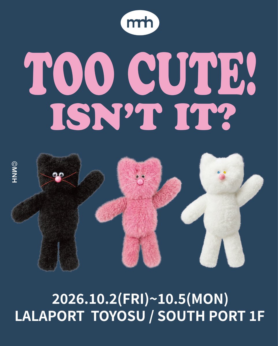JP_LINEFRIENDS's tweet photo. /
10/2(金)〜 #JOGUMAN & #MNH POP-UP開催決定❣️✨
\
ららぽーと豊洲 にて #ジョグマン と #エムエヌエイチ のポップアップを開催いたします🎊
📍アーバンドック ららぽーと豊洲 サウスポートA 1F
🗓️2026年10月2日(金)〜2026年10月5日(月)
JOGUMANのフォトスポットもご用意しているので、ぜひ遊びに来てください!
詳細はこちらをチェック☑️
🦕 JOGUMAN:https://t.co/gy8nqz1fiJ
💖 MNH:https://t.co/owUAtBYkPx