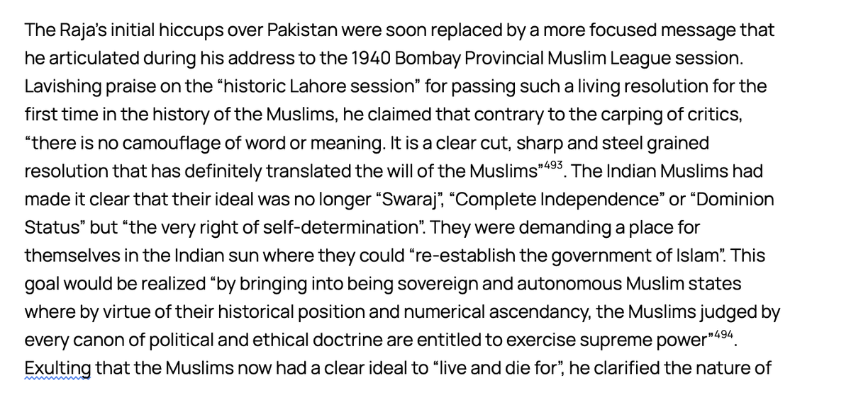 samyak128's tweet photo. Raja of Mahmudabad was a distant relative of Jinnah's. His family were Princely States in the Lucknow/Sitapur area. During the Partition movement, he became one of the biggest supporters of the idea of Pakistan. He was one of the biggest funders and supporters of the UP Muslim League. After Partition was approved by the British, the Raja became "confused" about whether he even wanted to go to his own creation. Among others, Nehru tried to stop the Raja from going to Pak and begged him to stay in India. For what reason, I don't know. Later the Raja goes to Pakistan, then Iran, and the the UK, and dies. But in 1957, his son is allowed back to India. Once he returns, the son files a case to get back his property, which had been decreed "Enemy Property". He even wins his case in the SC, and Arun Jaitley as Law Minister in 2017 has to pass a law undoing this family getting back their property. This son of Mahmadubad marries the daughter of a Hindu IFS officer. Their son, Ali Khan Mahmudabad is currently the head of the political science department at Ashoka Univeristy. Moral of the story: India is not a serious country 🤷‍♂️