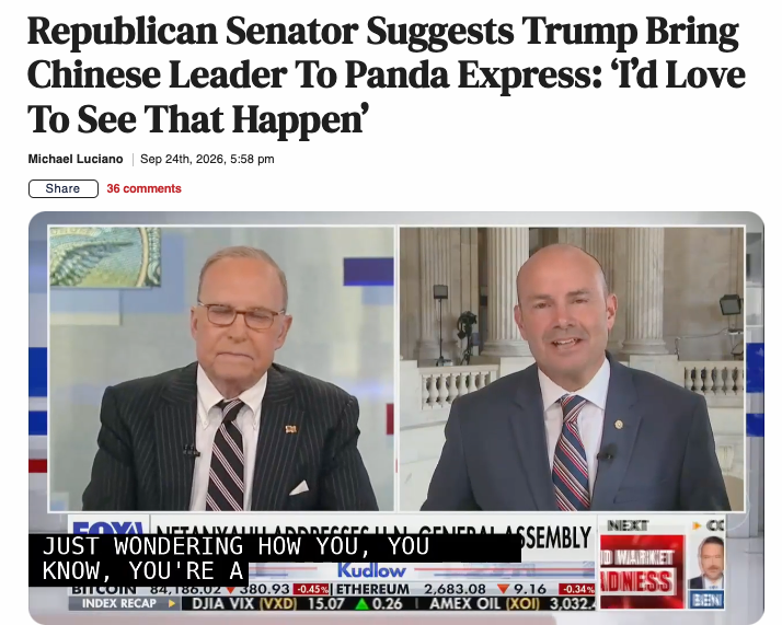 acnewsitics's tweet photo. Imagine going to Italy and telling the prime minister, “You HAVE to try Olive Garden.” Mike Lee is a fucking idiot. How is it possible that all Republicans are this stupid? https://t.co/CxkDVGaKj6