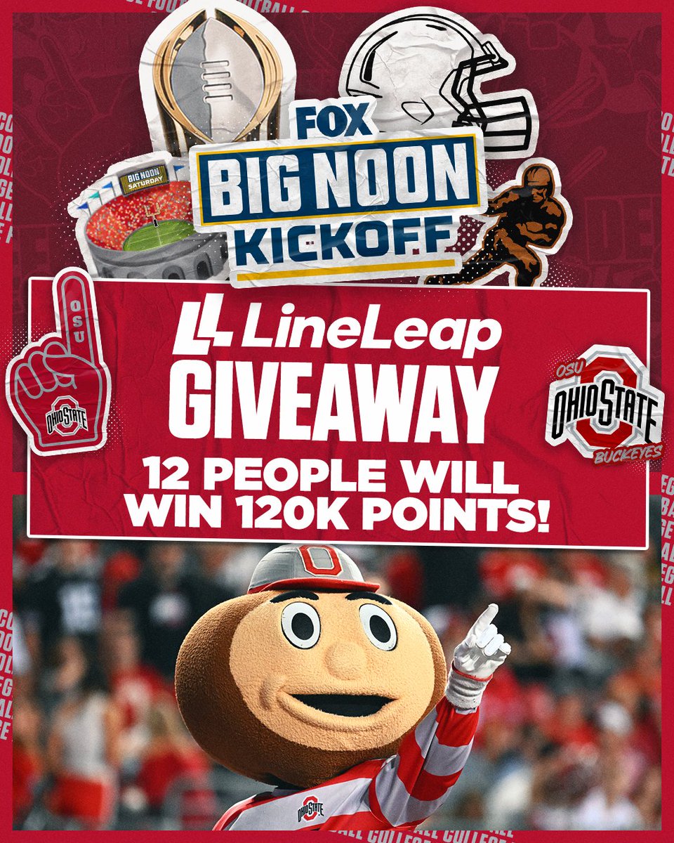 BNKonFOX's tweet photo. Check out everything you need to know to join the Big Noon Kickoff Crew for Illinois vs Ohio State https://t.co/DmcWMq0GVo