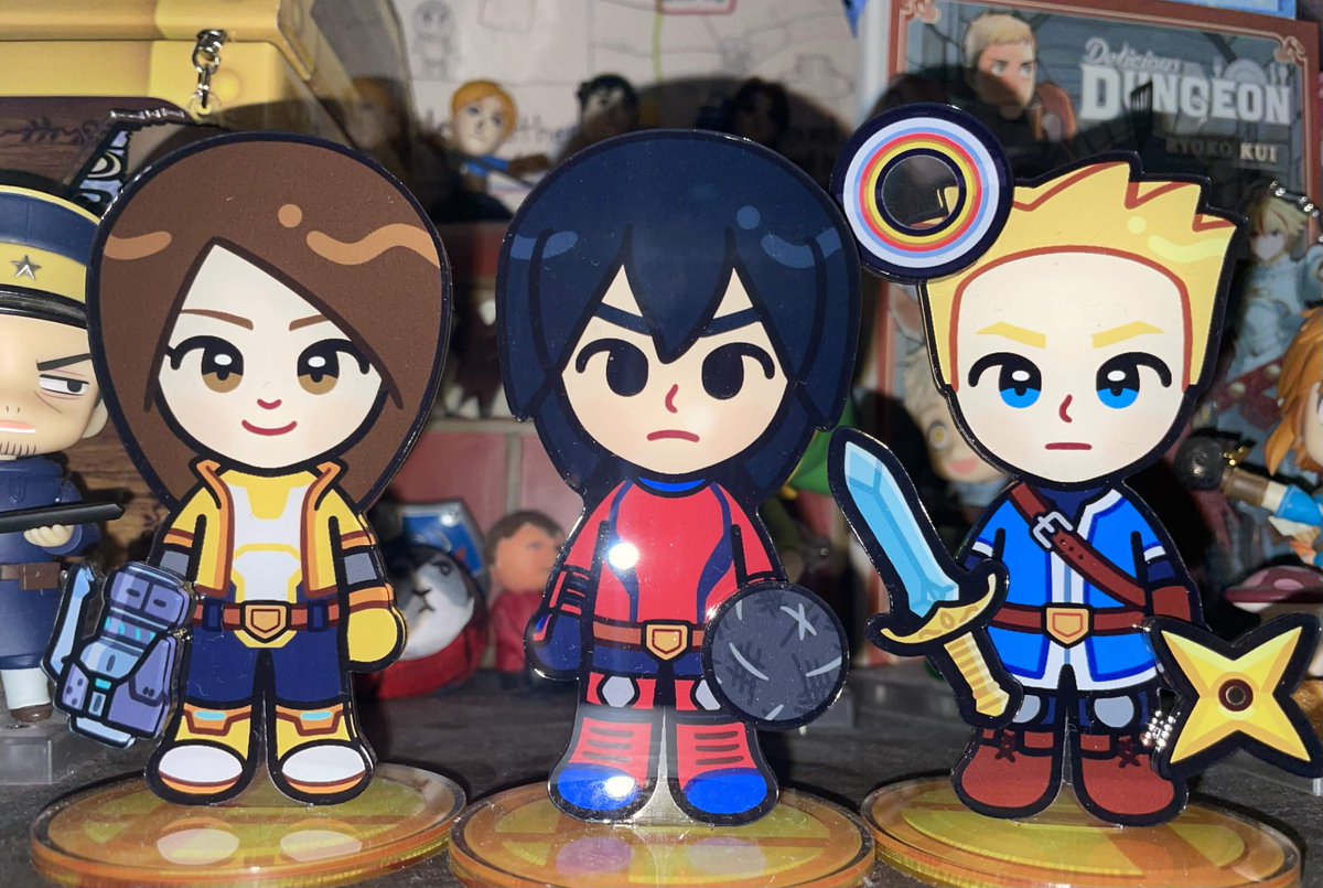 Ziirkee's tweet photo. These standees are so amazing and so nice and cute and cool and thank you @miralyk ^o^!!  and thank u bj for swordfighter ヽ(´▽｀)/♡ https://t.co/JoeP3I1eoc