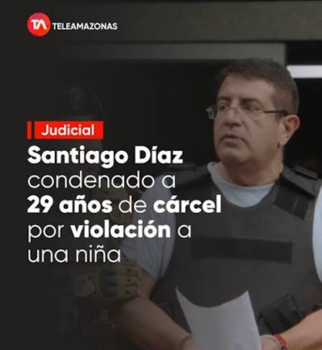 AlmaMiaEcu's tweet photo. Señor ministro @JohnReimberg, porqué razón Santiago Díaz, sentenciado por v10l4c10n a una niña permanece aún en la Cárcel 4 y no es trasladado aún al Encuentro? Acaso hay algún acuerdo con él?.

Por si acaso, ustedes manejan @SNAI_Ec. https://t.co/E7DRjy91Vy