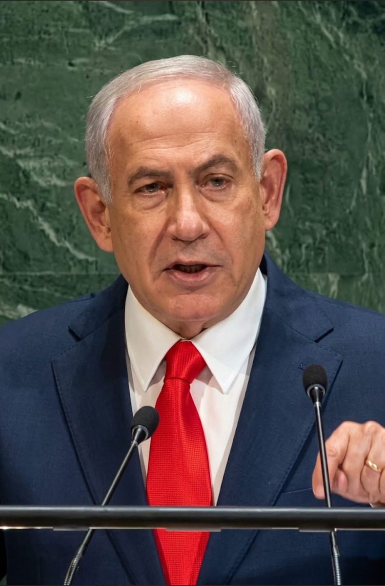 EliAfriatISR's tweet photo. The number-one orator on the globe takes the UN stage, holding up a jarring mirror to a world that refuses to see the truth.

A heart-stirring sight:
Bibi enters the hall, and the cowards flee. 🤣

Netanyahu looks straight ahead—primarily at the cameras, at the world—and begins his remarks without backing down.
No apologies.
No hanging his head.

He looks straight ahead—at the hall, at the cameras, and above all at the world—and opens with sharp words:

"Before I begin, if there are any more moral cowards here who haven't left the hall, please leave now."

Then he looks back 14 years:

"Fourteen years ago, I stood at this podium and drew a red line: I vowed to prevent Iran’s murderous dictatorship from developing nuclear bombs."

Then comes the sentence that illustrates the magnitude of the decision:

"Destroying Iran’s nuclear facilities was difficult. It was very hard to do.
But for me, it was one of the easiest decisions I ever had to make.
If we hadn't done it—we would all be dead."

And he continues:

"Israel is also defending many of the countries whose representatives walked out of the room." "Leaders thank us for striking Iran’s nuclear program."

Then Netanyahu turns back to October 7:

"On October 7—the darkest day in Israel’s history—thousands of terrorists invaded Israel."

From there, he moves to the war that has been raging for three years:

"Israel’s enemies expected the state to collapse—but that did not happen. 
We fought like lions. 
For three years now, we have been fighting on seven fronts."

Then comes one of the speech's most powerful lines:

"There is an eighth front in this war. 
It is the war for the truth."

The war for public perception.
The war for the narrative.
The war for Israel’s right to tell the world what really happened here.

And Netanyahu does not stop there.

Here—at the speech's dramatic climax—he attacks the tyrant Erdogan for the first time:

"He is a tyrant. 
He hosts Hamas’s terror leaders. 
He has slaughtered thousands of Kurdish civilians. 
He denies the Armenian Genocide; he imprisons journalists and opposition leaders. 
In fact, I think he holds the world record in that regard."

And addressing the harsh accusations leveled against Israel, he says:

"Despite the pain, despite the suffering, we do not surrender. Your sacrifice will not be in vain." "We will continue to defend our country."

And this is perhaps the heart of the entire speech:

Israel does not apologize for its very existence.
Israel does not relinquish its right to defend itself.
And Israel does not intend to let others write its story for it.

Then Netanyahu turns his gaze to Jews around the world:

"Hold your heads high. Carry yourselves with pride. Do not be afraid."

Wow.
A masterfully crafted speech.

You might agree.
You might disagree.
You might argue.

But it is hard to remain indifferent to a speech like this.

Netanyahu on the UN stage—facing a cowardly hall,
facing international criticism and the world's cameras—chooses to speak in the clearest voice possible:

Israel will not stay silent.
Israel will not surrender.
And Israel will continue to fight for its truth.

Wow, wow,
quite a speech.
Kudos to the Prime Minister.

Remember what I am writing here.

This speech will be talked about for a long time.

And this speech will determine the fate of the government here.

-Yoram Adri.