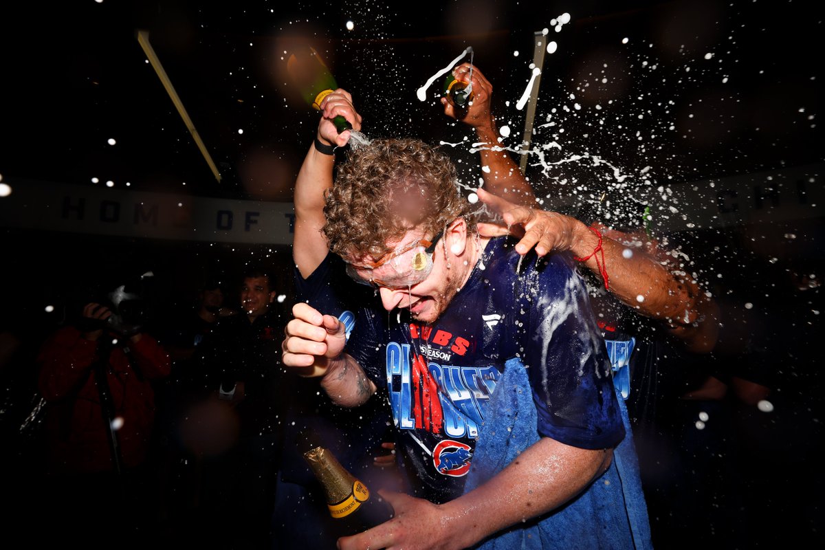 Cubs's tweet photo. Earned every drop. https://t.co/q7uIZ5EUaI