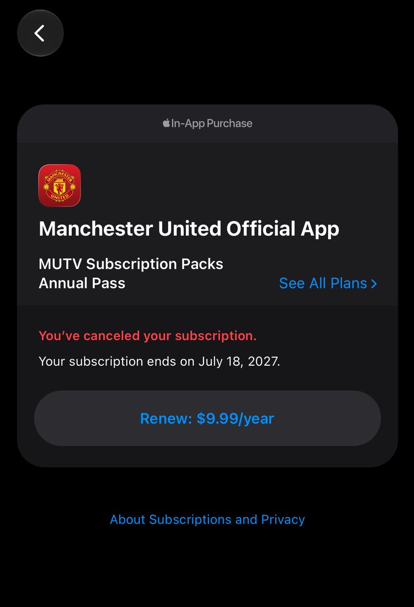 _kvngbaff's tweet photo. I just canceled my MUTV subscription. I can’t be paying for INEOS and Glazers to enjoy the money while destroying Manchester United. 

#BoycottUnited https://t.co/QiaMlg1CY0