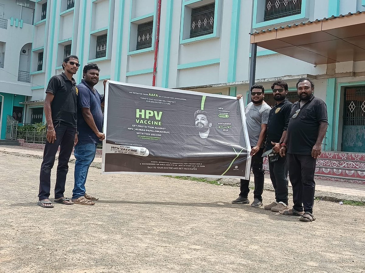 aafa_odisha's tweet photo. ALLUARJUN FANS ASSOCIATION BERHAMPUR ODISHA🖤

EVENT-20

 HPV AWARNESS PROGRAM COMPLETE SUCESSFULL✅

@alluarjun
@imsarathchandra
@ArjunKumar_AAA
@AAFAOnline

 #AAFASupportsHPVDrive
#HPVVaccine
#CervicalCancerAwareness
#SwasthNariViksitBharat https://t.co/7UlZoueMKg