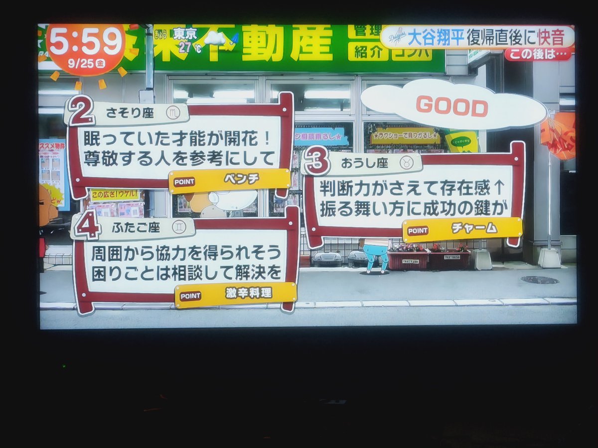 geruty226's tweet photo. 今日のめざまし(ロペまち)占い。 https://t.co/G5T9d9S7X9