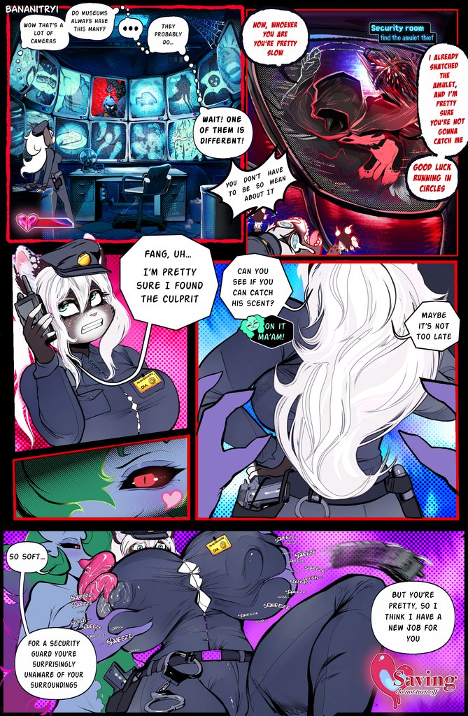 FurChevv's tweet photo. Night of the Possessors is back again and my pal Thea just couldn't keep her hands off the new security guard~

Such a shame too, Dia just unlocked that outfit XD

Drawn again by the talented Bananityri on FA!!!

(possession page down below!)

#NSFW #FurryNSFW #OralVore #Vore #Possession #Bodyinvasion #Rule34 #Yiff