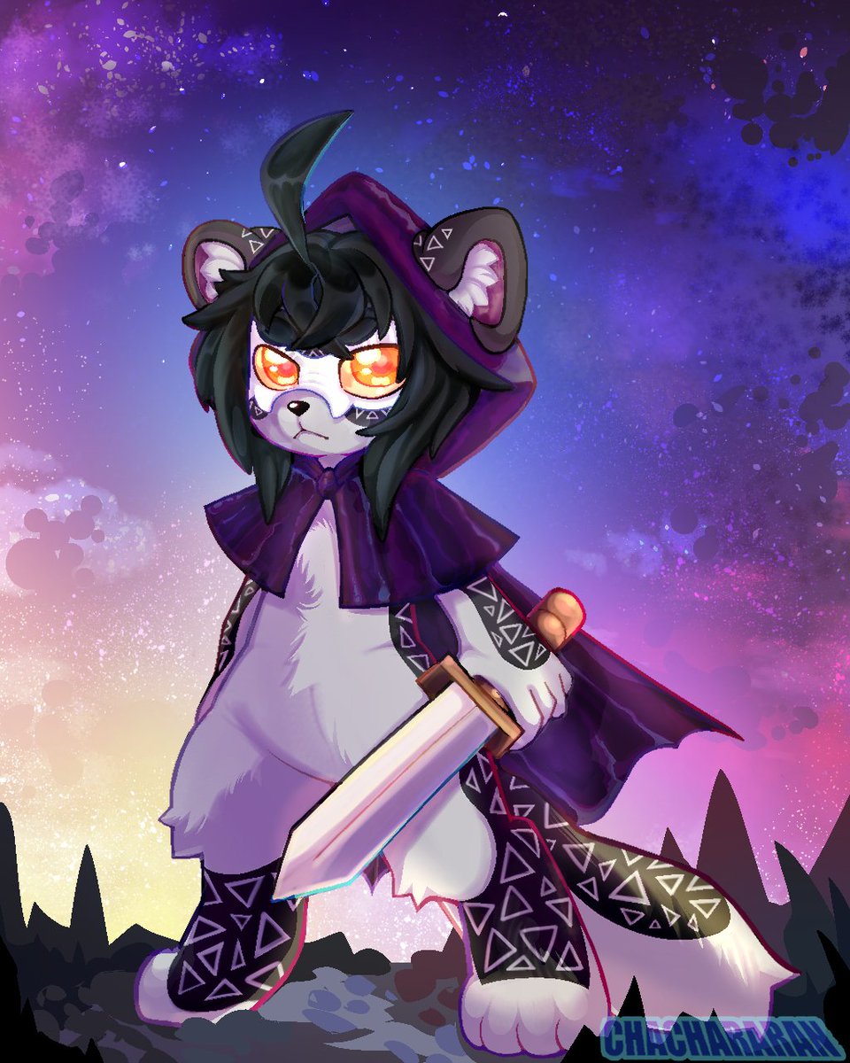 chachararan's tweet photo. Comm for my friend @SovaKitty 💜🌠 https://t.co/WU72uvVCi8