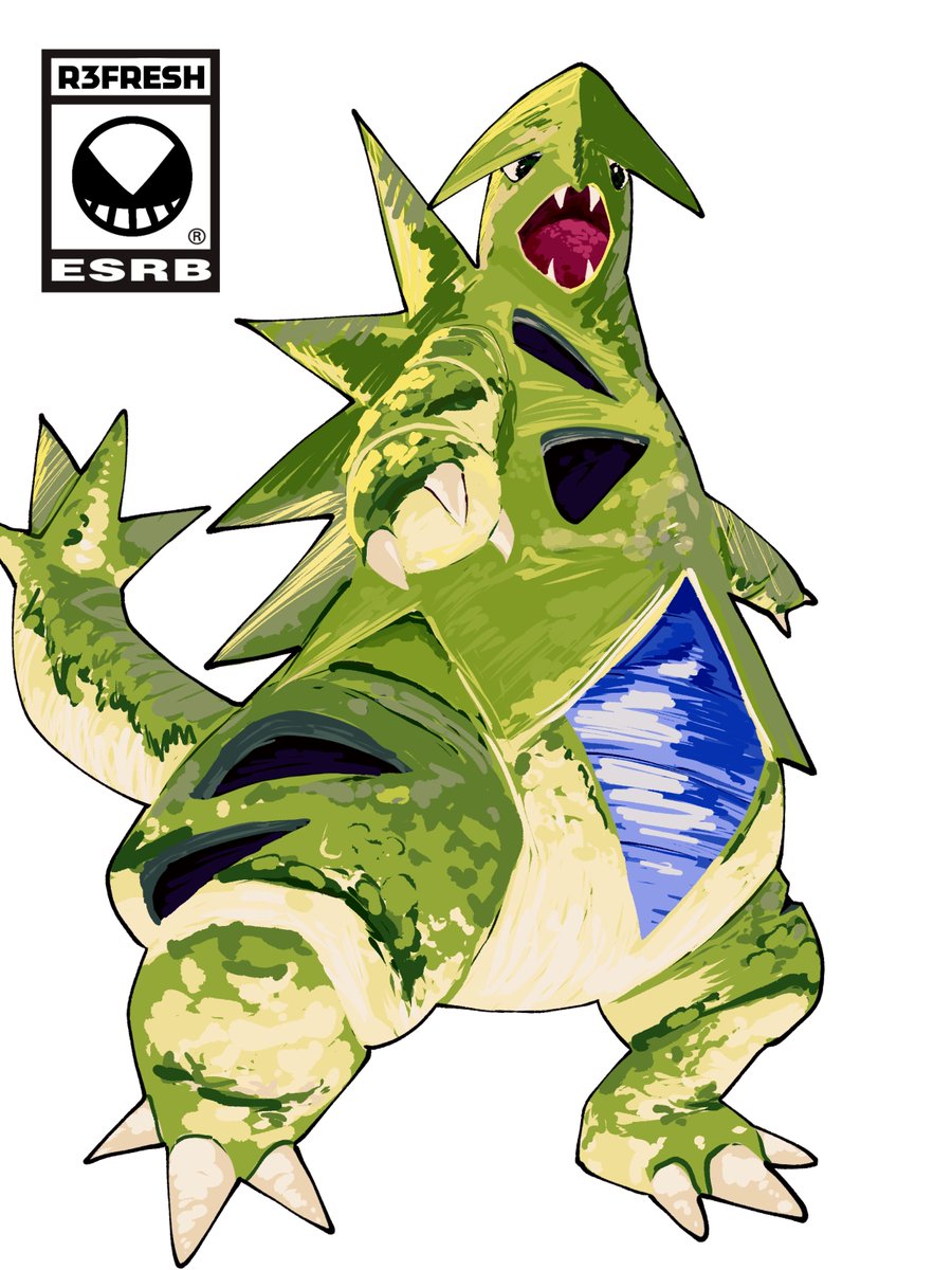 REfr3shing's tweet photo. TYRANITAR 
@ookiitora128706 inspo

#POKÉMON https://t.co/WB2Pg1ESxO