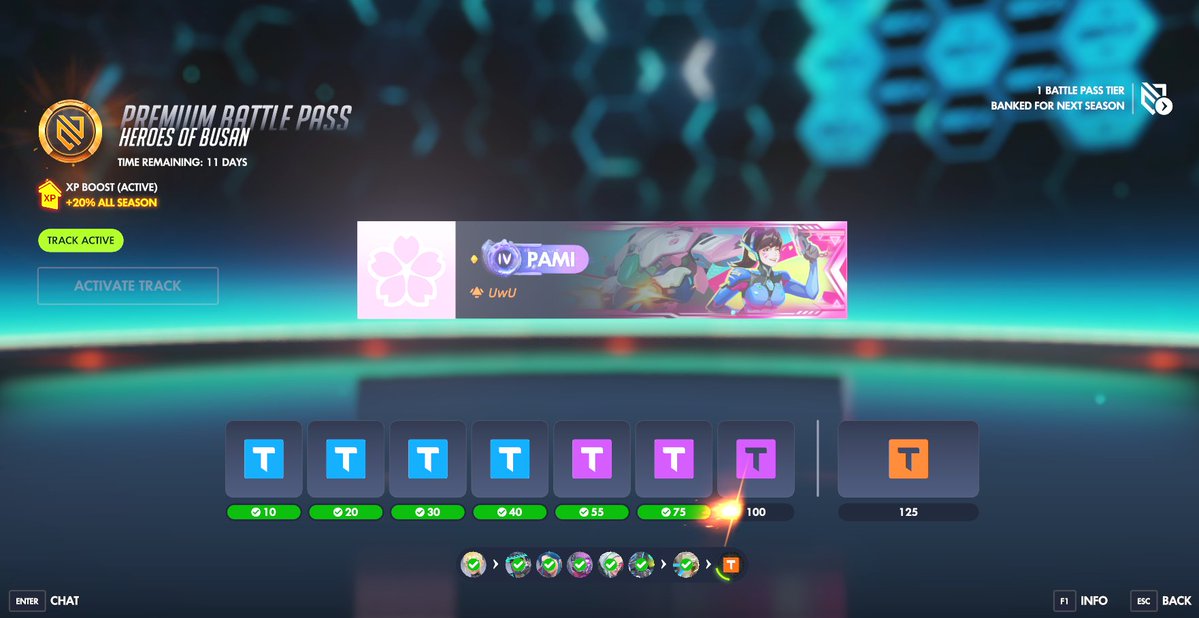 pampurins's tweet photo. I already accepted i'm not getting UwU title even though i've done all my daily and weekly tasks, i am 100% sure we have been getting less xp this season or its slower, idk if its because its a new BP system but this sucks https://t.co/jJLRUJrL9P
