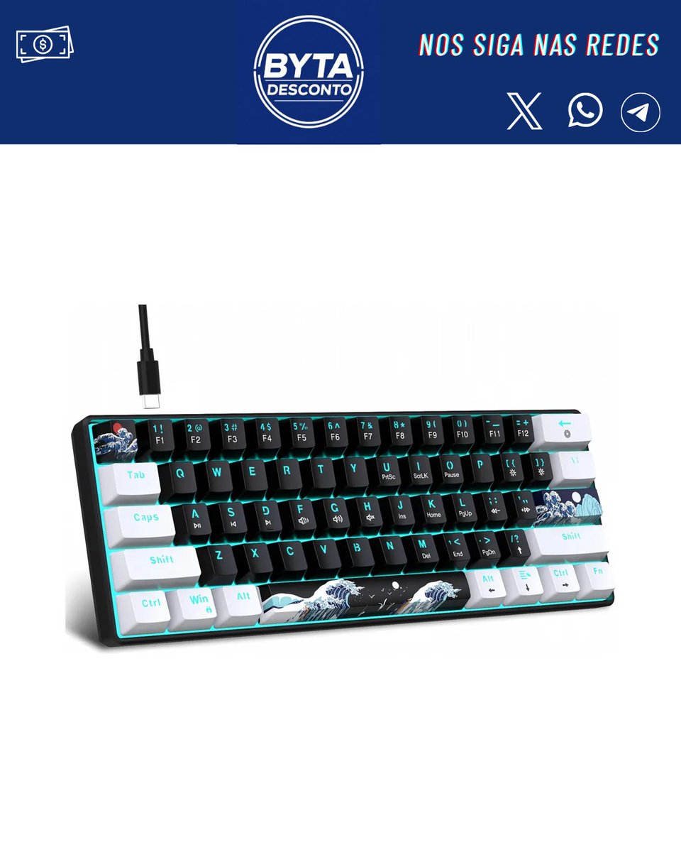 bytedesconto's tweet photo. ⌨️ MONTE SEU SETUP

Teclado Mecânico Hxsj V900wb

❌ De: R$ 380,50
✅ Por: R$ 148,00 (61% OFF)

🏪 Loja: Mercado Livre

👉 https://t.co/nRx0oSelez

⚡ Preço sujeito a alteração a qualquer momento. https://t.co/yBcMwR2pBi