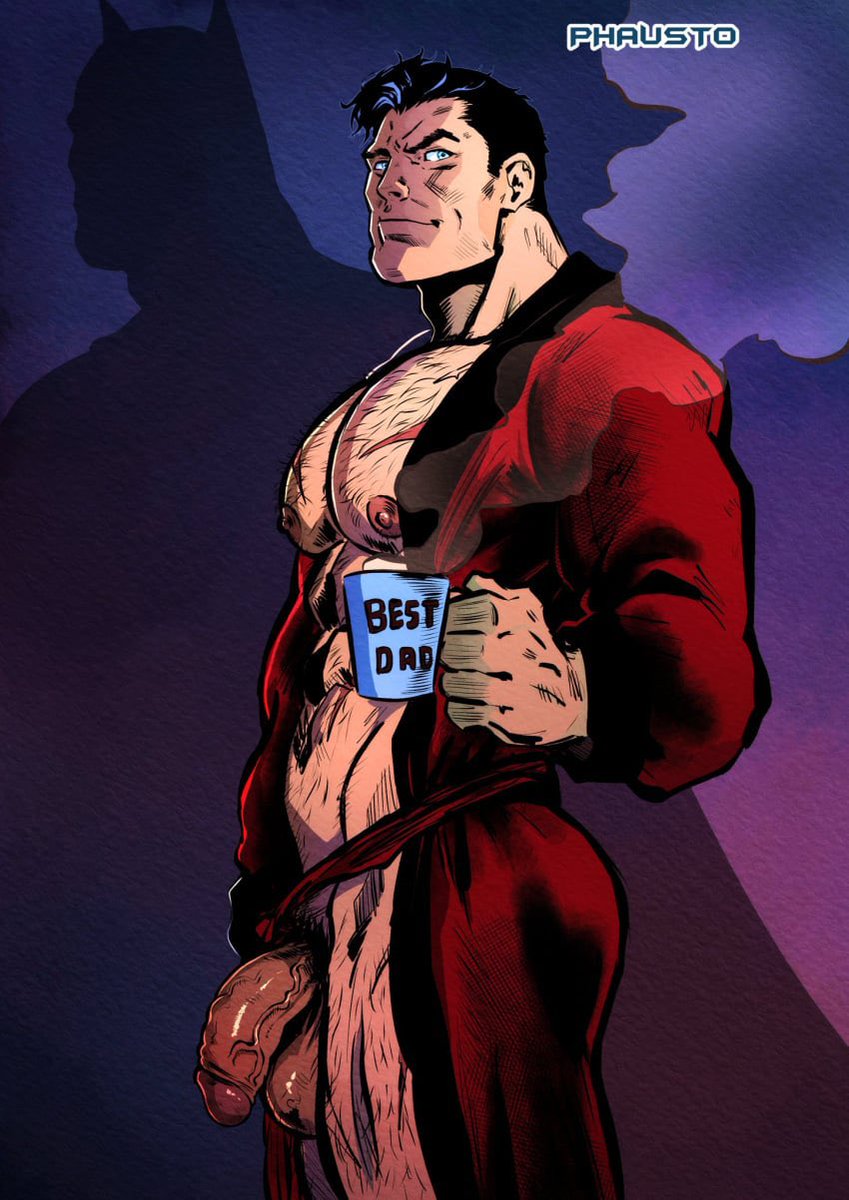 YourBatDad's tweet photo. @nightwinghn 

“Good morning. It’s Alfred’s day off so I’m making breakfast. Get over here and let me fill up that stomach with some sausage” https://t.co/D4lA4M4UNL