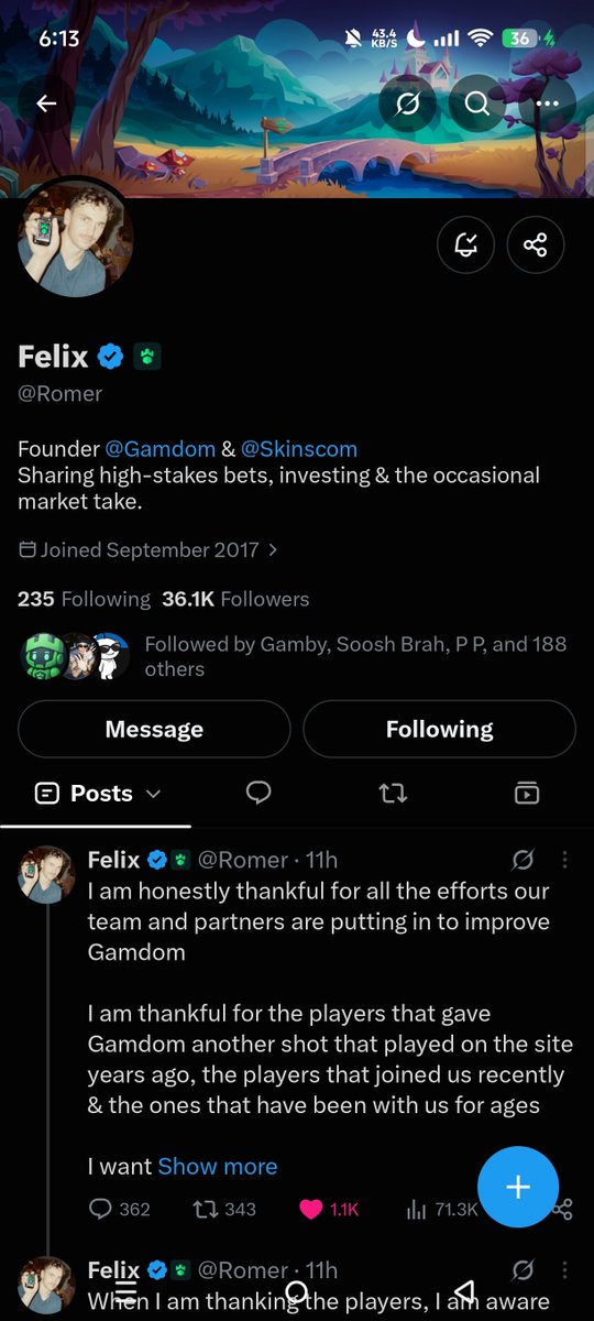 moet4towrld's tweet photo. @mockerbey @Romer @gamdom gamdom user: Haruka777

Gamdom’da “mocker” kodu altındayım efendim @mockerbey

İkisini de takip ettim, bildirimleri de açtım; her zamanki gibi desteğimi göstermek için 😎

Çok cömertsin kardeşim, buradaki fırsat için teşekkürler. Allah seni korusun.

Çok teşekkürler kanka. https://t.co/J89JRdWYqB