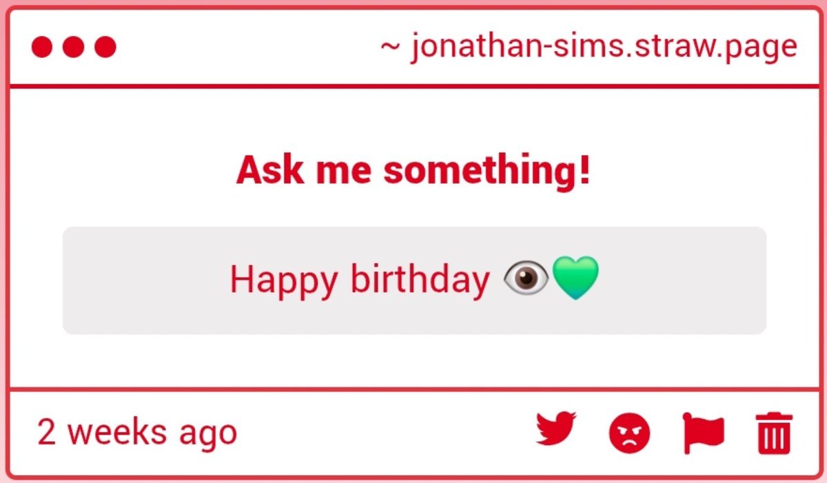 JonathanSims_'s tweet photo. I'm sorry, I'm two weeks late, but thank you so much. 😄 https://t.co/GBKlGfNayT