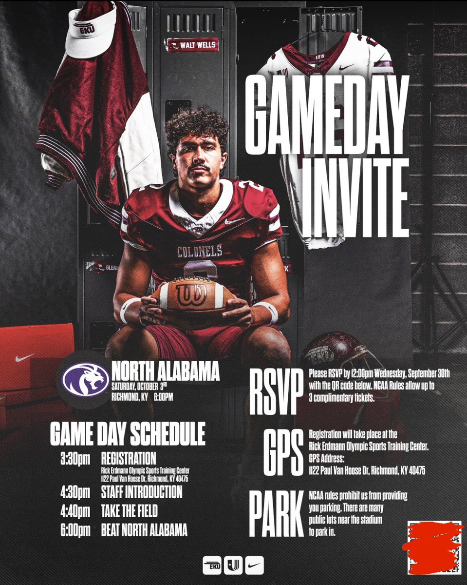 Evan3Williams's tweet photo. Thank you @EKUFootball for the game day invite! Excited to meet all the coaches and learn more about the program!

@CainSams @CoachBMeredith @cleats2whistle @QBHitList @QBUniverseQBU @EKUWWells @MaxwellSmithEKU https://t.co/dqI9uIANOa