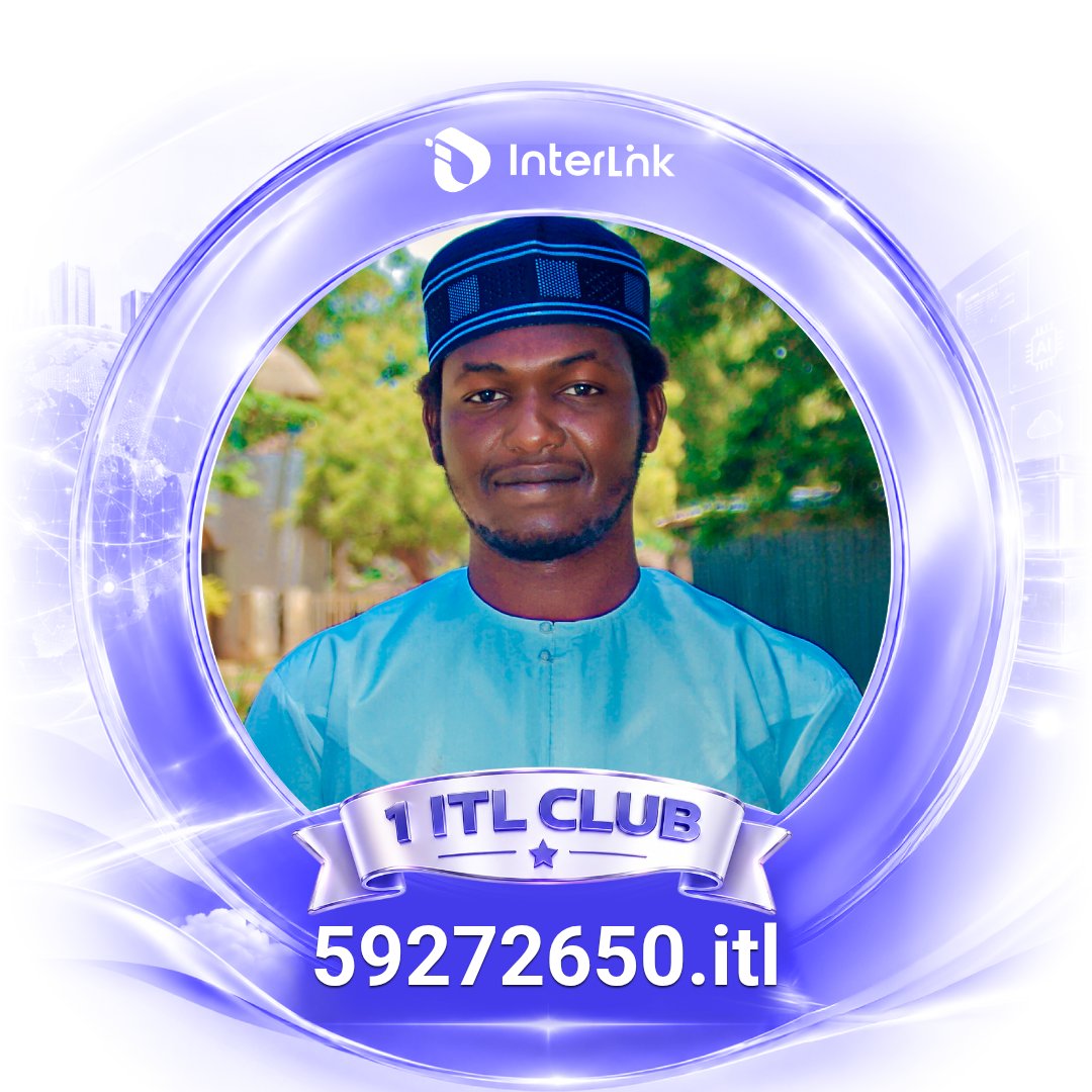 Umarkane5's tweet photo. @inter_link 🎉 Proud to be part of the 1 ITL Club!
One community. One vision. One InterLink. 🌐💙
My 1 ITL Club Avatar is ready! 🔥
https://t.co/LRrlo7sXqW
#1ITLClub #InterLink #ITL #ITLG #ITLX https://t.co/sbzeHNpFGU