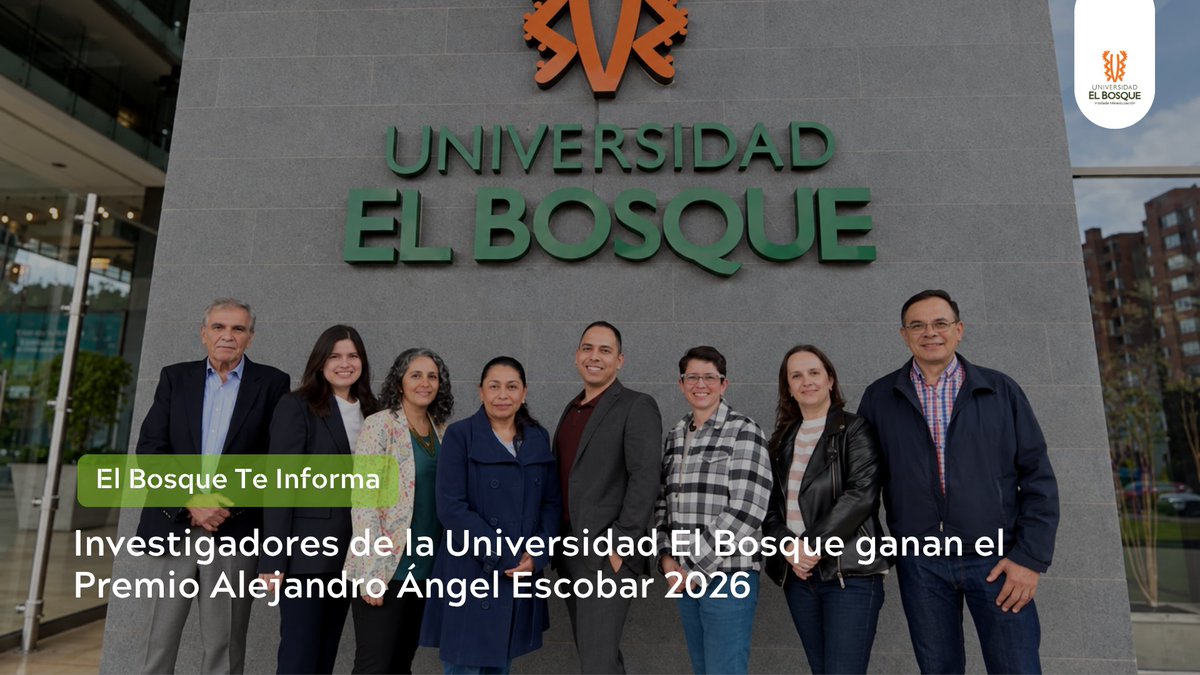 U_ElBosque's tweet photo. Uno de nuestros equipos de investigadores ganó el Premio Nacional Alejandro Ángel Escobar 2026 .

🔗Conoce la investigación, sus principales hallazgos y el equipo detrás de este reconocimiento: https://t.co/QseiFoLdEQ

#Investigación #Ciencia #Virología #SaludPública #Premio https://t.co/YpnlwQ2SZO