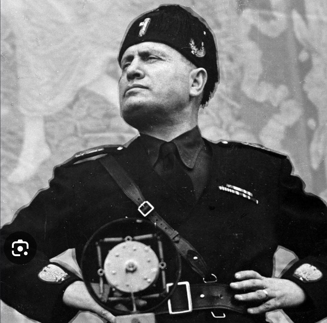 GenAlphaChud's tweet photo. "The perfection of Fascism, in brief, is a postmodern technocratic oligarchy lead by neomarxists and Jewish nationalists."

-Benito Mussolini https://t.co/QLjmn5nQJT