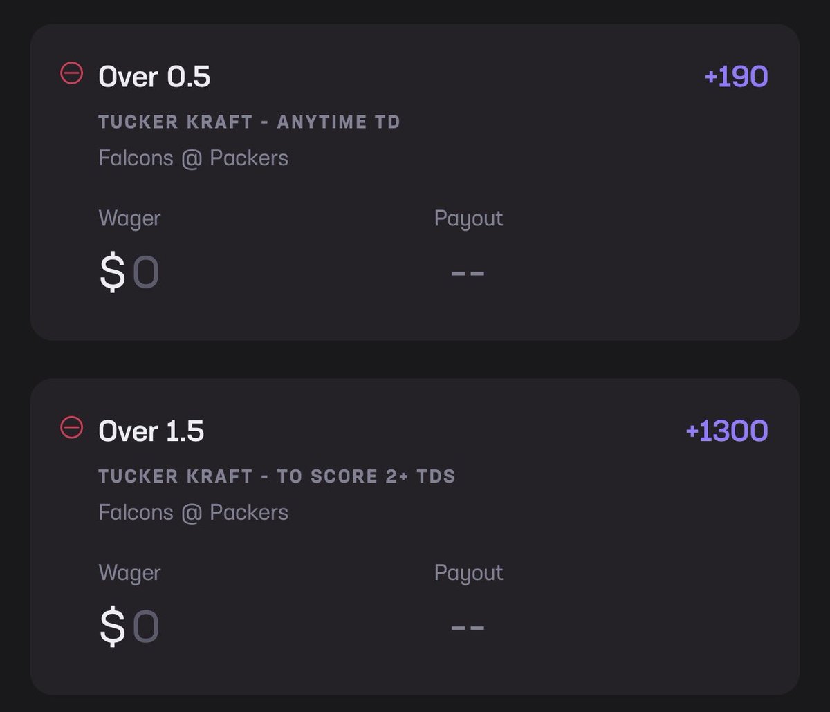 BettingThePitch's tweet photo. 🏈 Thursday Night Football TD Ladder

(+195)
(+1300)

#GoPackGo https://t.co/dw7p9yyzZH