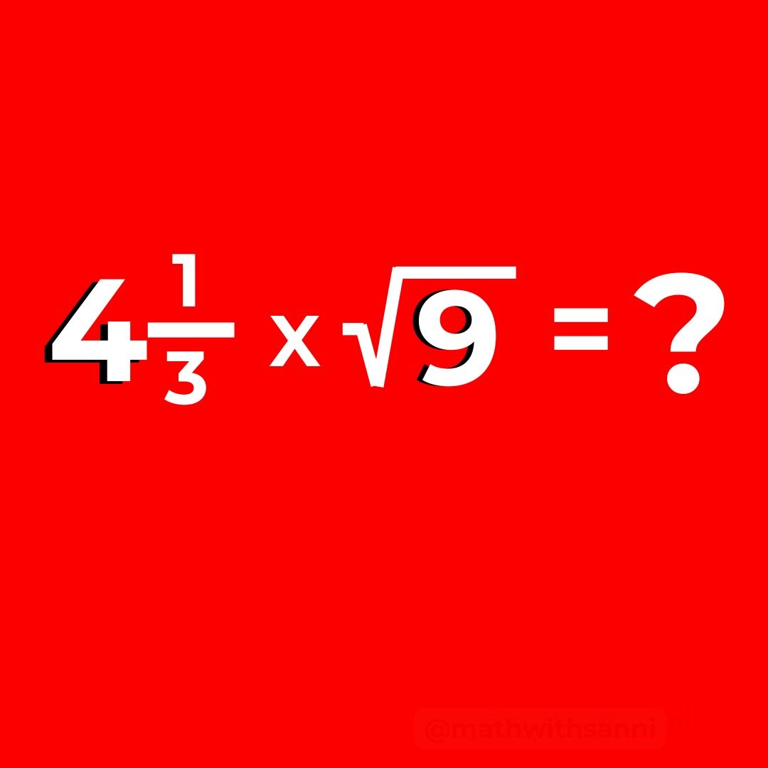 mathwithsanni's tweet photo. Math Challenge 

Mixed fraction meets a surd,  most people mess up converting the fraction before multiplying.

Can you find it?

Drop your answer before you scroll. https://t.co/aeg5cyQMpG