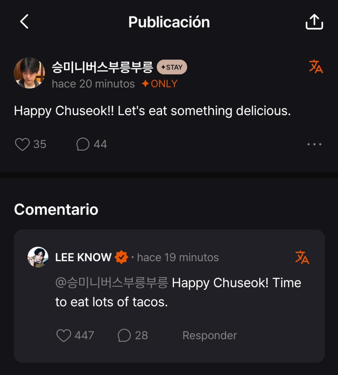 minhoadickted's tweet photo. 💭: Feliz Chuseok!! vamos a comer algo delicioso 
🐰: Feliz Chuseok! hora de comer un montón de tacos

leeknow en plan: A LO QUE VINIMOS🌮 https://t.co/KYRVz8FSpT