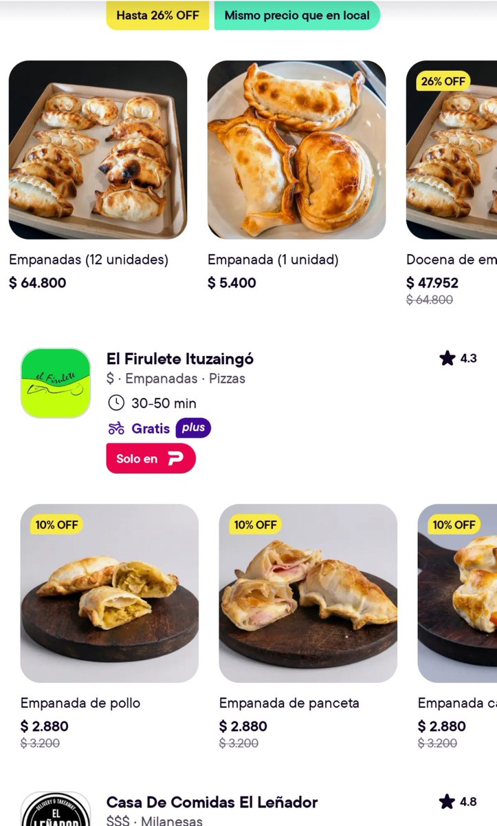 notlour's tweet photo. @LaEstamosViendo Dicen que las empanadas se pueden conseguir más baratas: si, las únicas que están con precios baratos son las que venden lo mismo que sabores express, ricatti, tienda de empanadas 
Nunca vi la docena de empanadas con precios tan desorbitados como los de estos últimos años https://t.co/cBv5xRLBZj