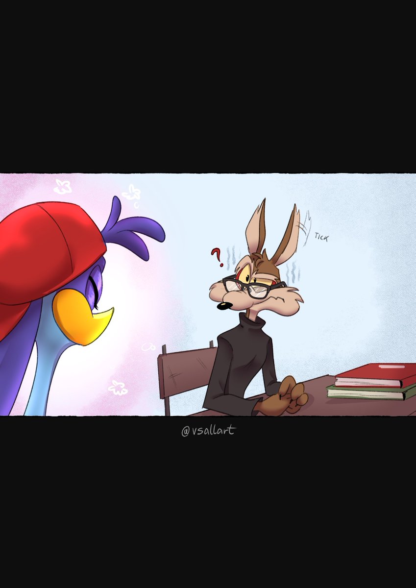 V_Sallart's tweet photo. Coyote Nerd &amp; RoadRunner Jock
Capitulo piloto
(ESPAÑOL) 
#wilecoyote #roadrunner #wilerunner #wileroad #correcaminos 
(1/7) https://t.co/3e3CnndAze