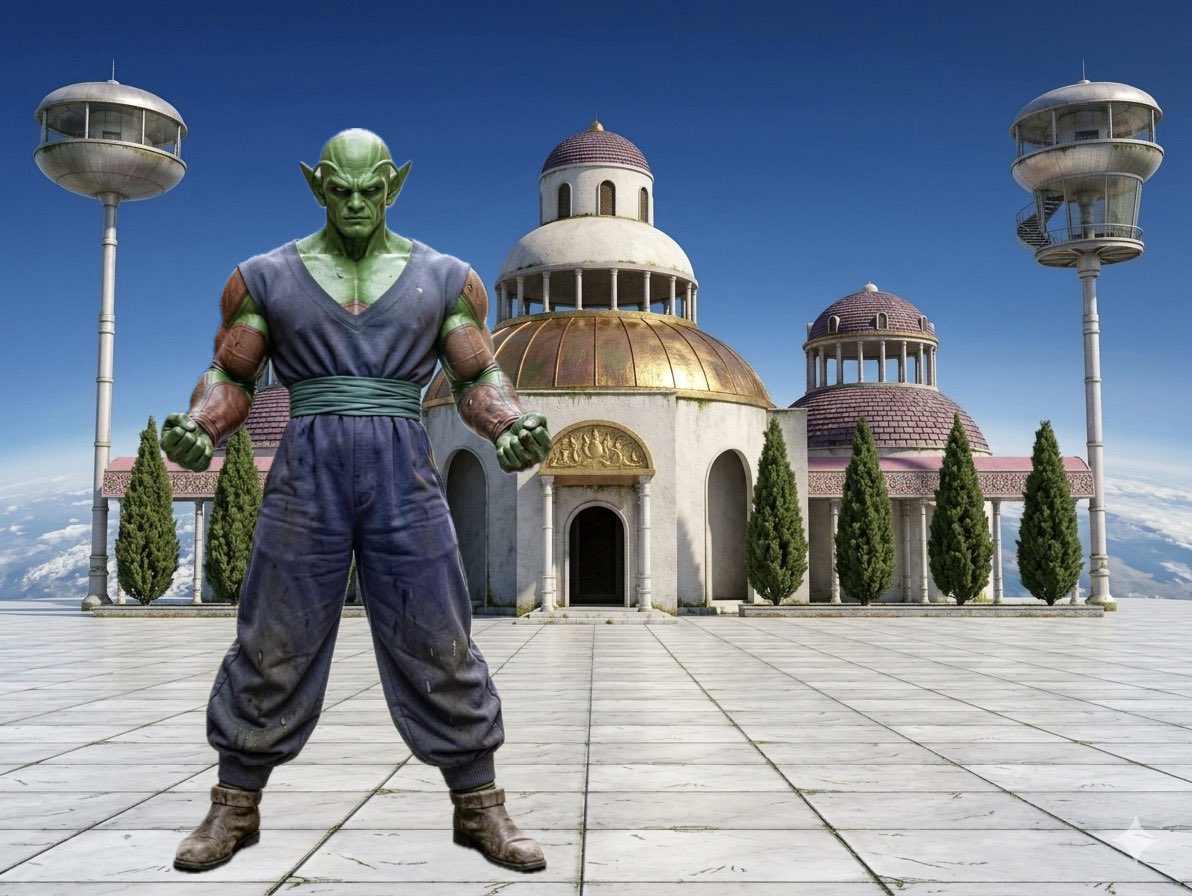 BandAI559312's tweet photo. Piccolo Live-Action, img2img &amp; img2vid derivative. #ai #dragonballz #dbz https://t.co/yWbFkgvtO2
