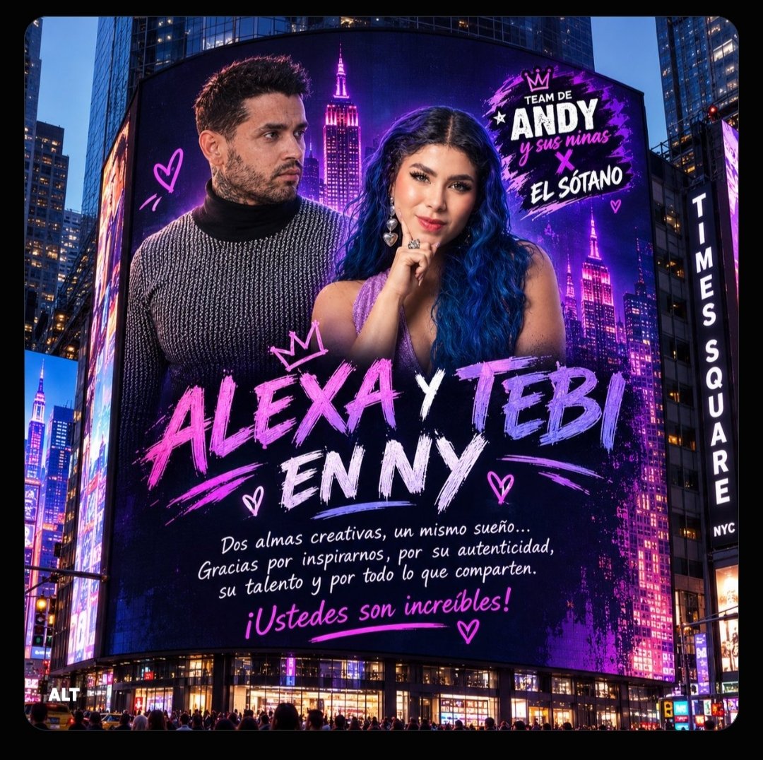 lintfa1927's tweet photo. ALEXA Y TEBI EN NY https://t.co/pI5DHjGq64