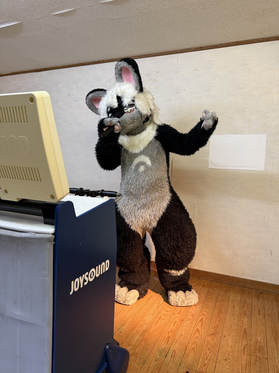 largocant's tweet photo. いぇーいきんようび！✨✨
アフター5はカラオケ行ってフィーバーするぞーー✨✨

#ハムがっしゅく2
#FursuitFriday https://t.co/Qpcv6ep8QV