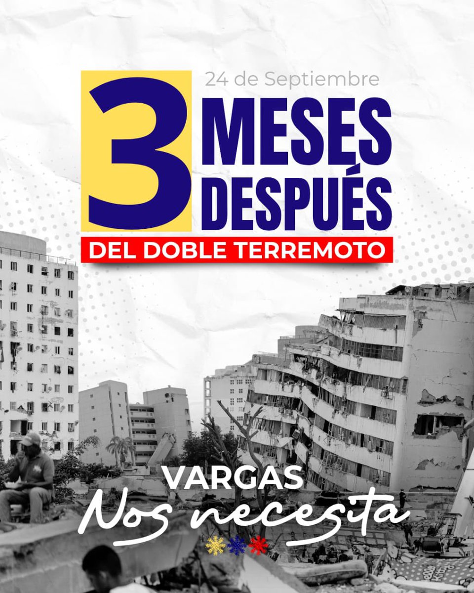 VenEsVenezuela's tweet photo. NO NOS OLVIDEMOS DE VARGAS. 

Todavía nos necesitan 🇻🇪 https://t.co/QywFUSGrqD